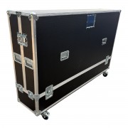 Clam Style Double 75" Screen Flightcase